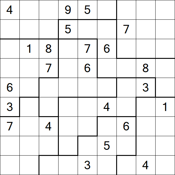 Jigsaw Sudoku - Difícil