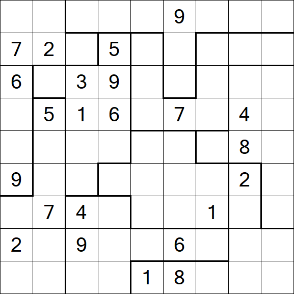 Jigsaw Sudoku - Difícil