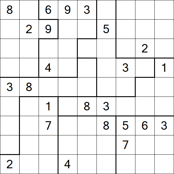 Jigsaw Sudoku - Difícil