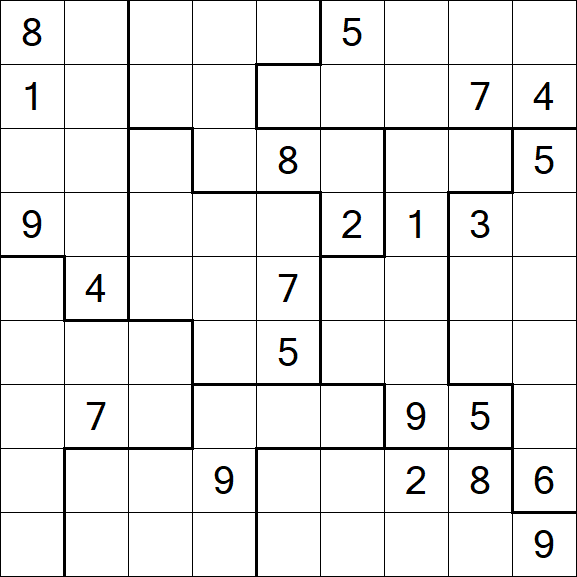 Jigsaw Sudoku - Difícil