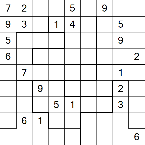 Jigsaw Sudoku - Difícil