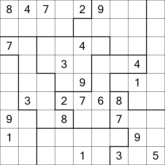 Jigsaw Sudoku - Difícil