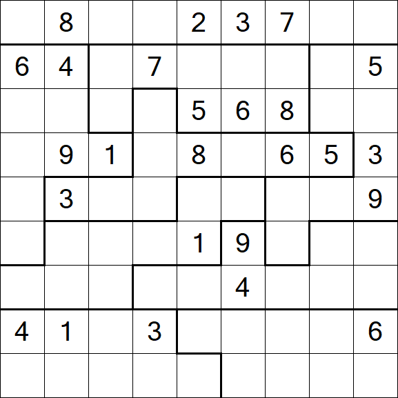Jigsaw Sudoku - Difícil