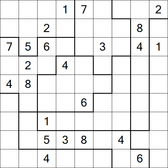 Jigsaw Sudoku - Difícil