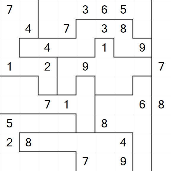 Jigsaw Sudoku - Difícil