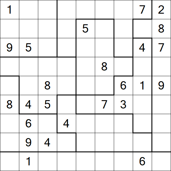 Jigsaw Sudoku - Difícil