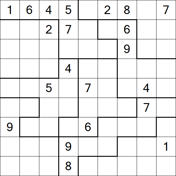 Jigsaw Sudoku - Difícil
