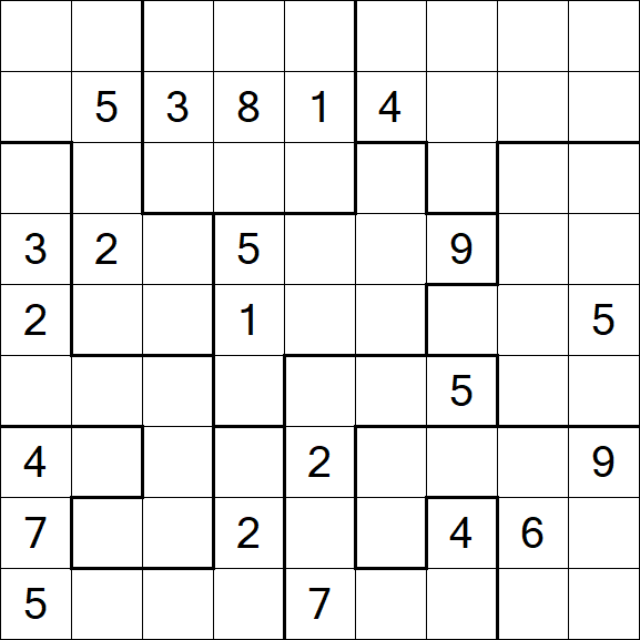 Jigsaw Sudoku - Difficile