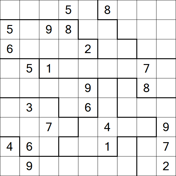 Jigsaw Sudoku - Difícil