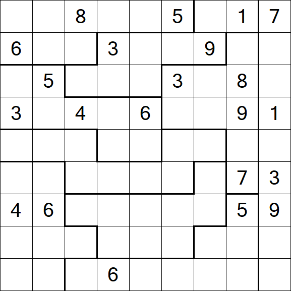 Jigsaw Sudoku - Difícil