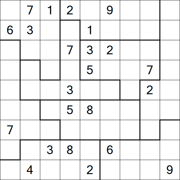 Jigsaw Sudoku - Difícil