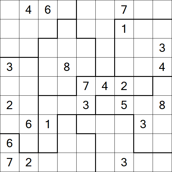 Jigsaw Sudoku - Difícil