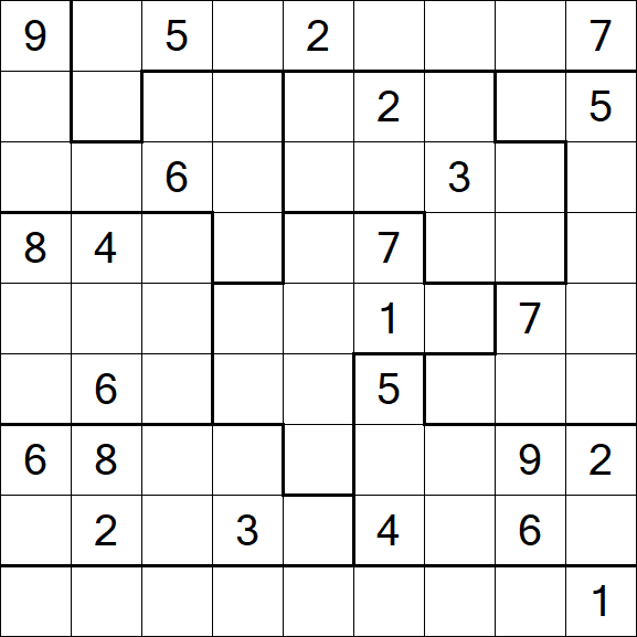 Jigsaw Sudoku - Difícil