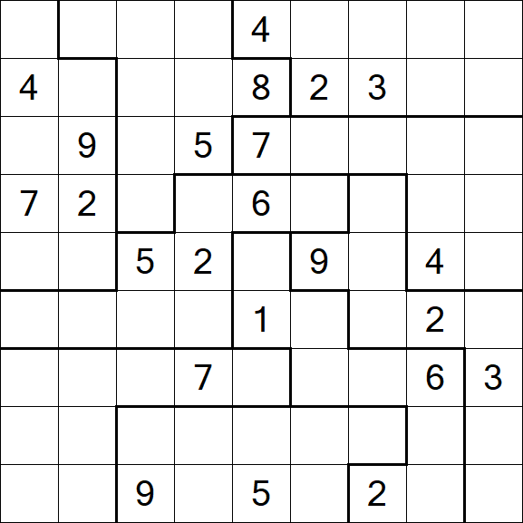 Jigsaw Sudoku - Hard