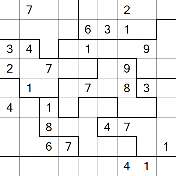Jigsaw Sudoku - Difícil