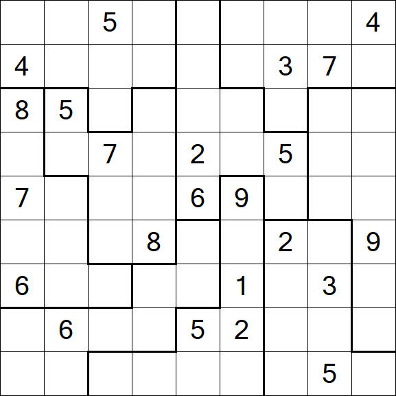 Jigsaw Sudoku - Difícil