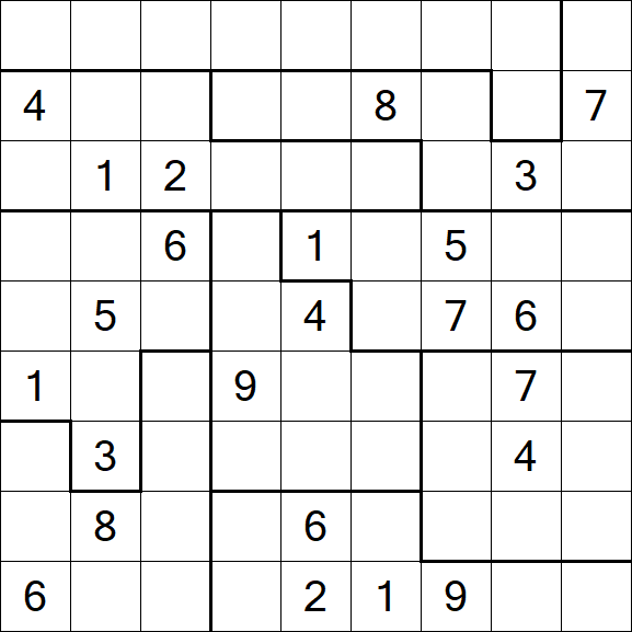 Jigsaw Sudoku - Difícil
