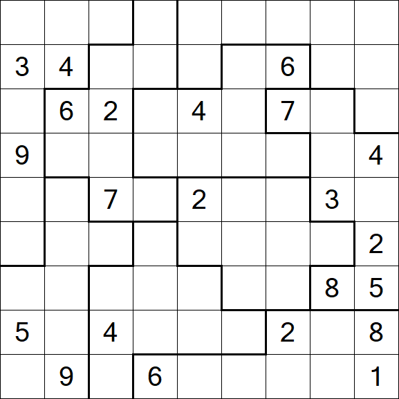Jigsaw Sudoku - Difícil