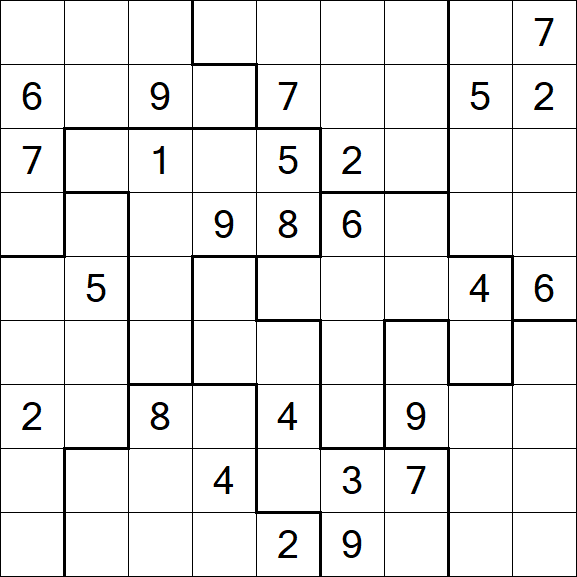 Jigsaw Sudoku - Difícil
