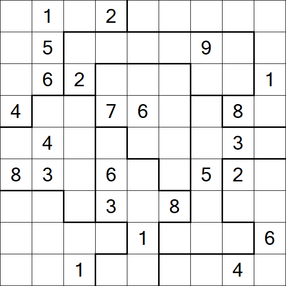 Jigsaw Sudoku - Difícil