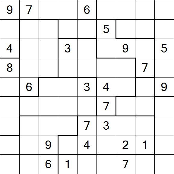 Jigsaw Sudoku - Difícil