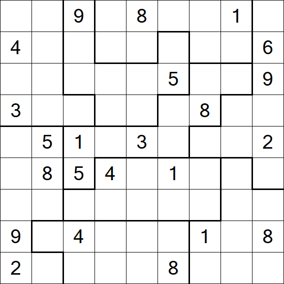 Jigsaw Sudoku - Difícil