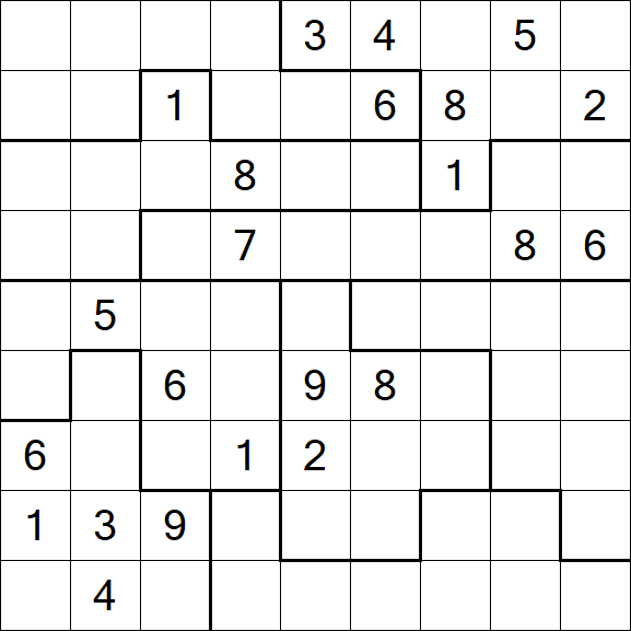 Jigsaw Sudoku - Difícil
