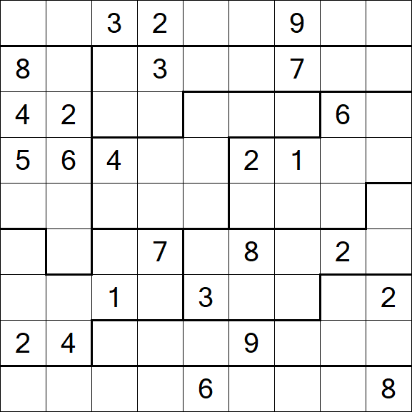 Jigsaw Sudoku - Difficile