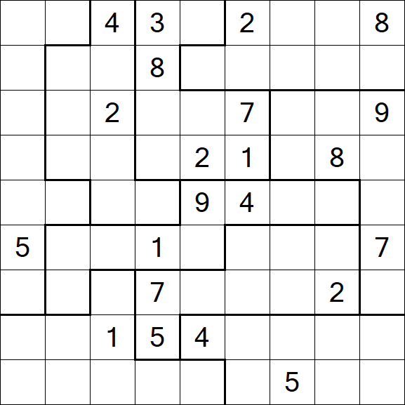 Jigsaw Sudoku - Difficile