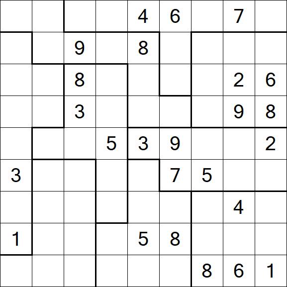 Jigsaw Sudoku - Difficile