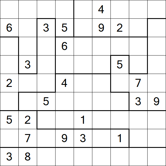 Jigsaw Sudoku - Difficile