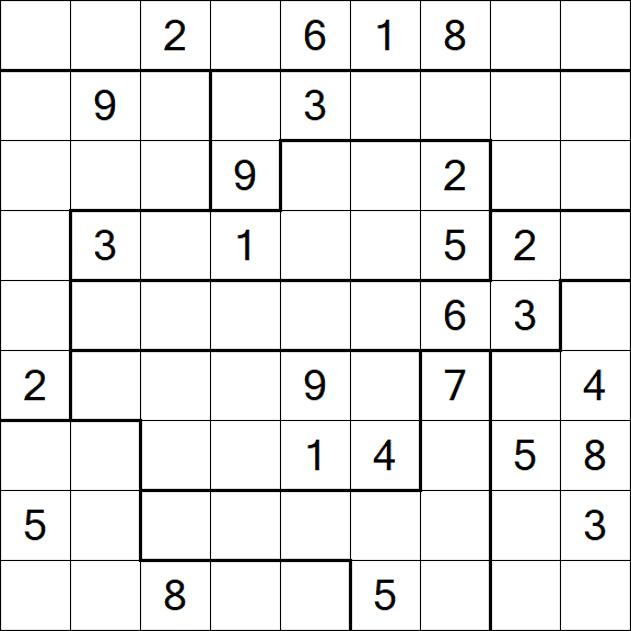 Jigsaw Sudoku - Difficile