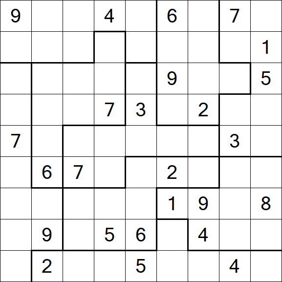 Jigsaw Sudoku - Difficile