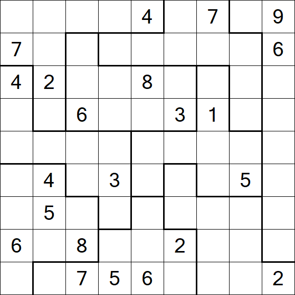Jigsaw Sudoku - Difficile