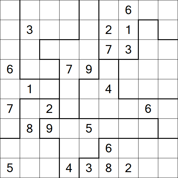 Jigsaw Sudoku - Difficile
