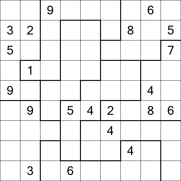 Jigsaw Sudoku - Hard