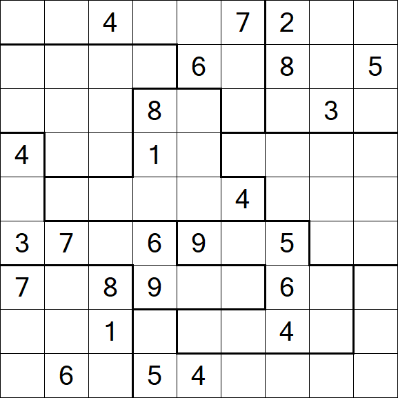 Jigsaw Sudoku - Hard