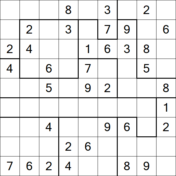 Jigsaw Sudoku - Moyen