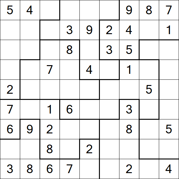 Jigsaw Sudoku - Moyen