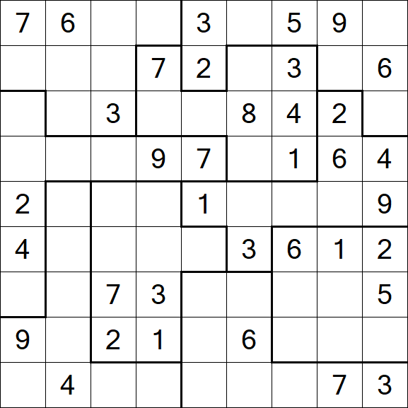 Jigsaw Sudoku - Moyen