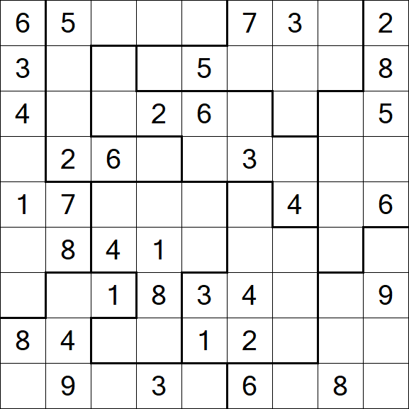 Jigsaw Sudoku - Moyen