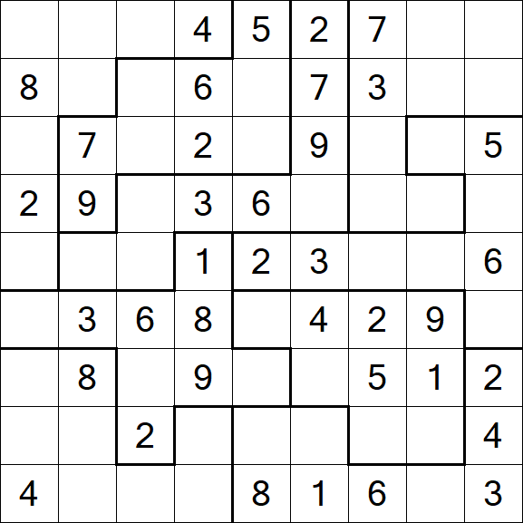 Jigsaw Sudoku - Medium
