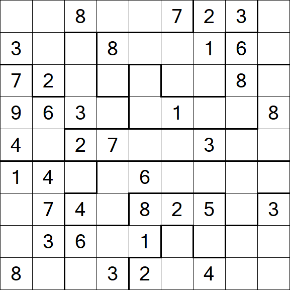 Jigsaw Sudoku - Medium