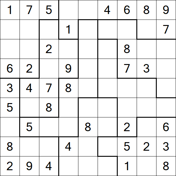 Jigsaw Sudoku - Moyen