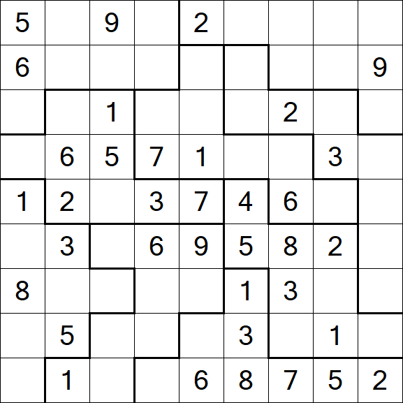 Jigsaw Sudoku - Medio