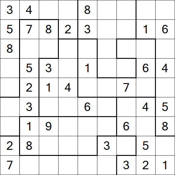 Jigsaw Sudoku - Medio