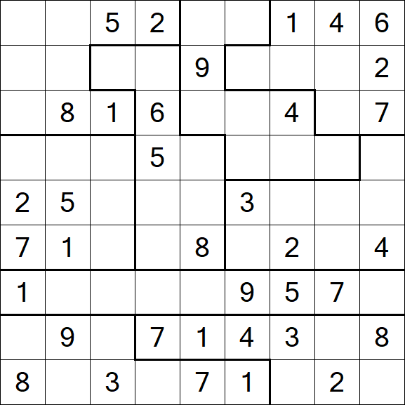 Jigsaw Sudoku - Médio