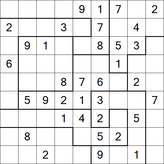 Jigsaw Sudoku - Moyen