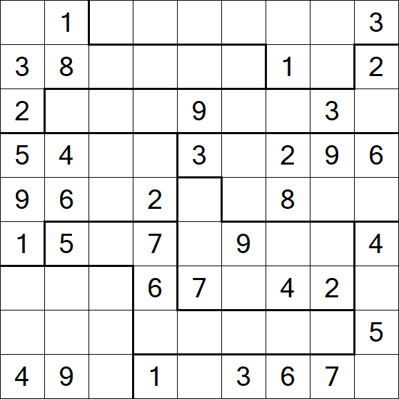 Jigsaw Sudoku - Moyen