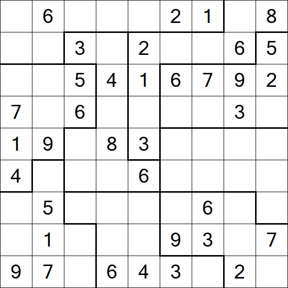 Jigsaw Sudoku - Moyen